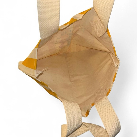 Giorgio Beverly Hills Canvas Vintage Collectible Yellow Striped Tote Bag - Picture 5 of 6